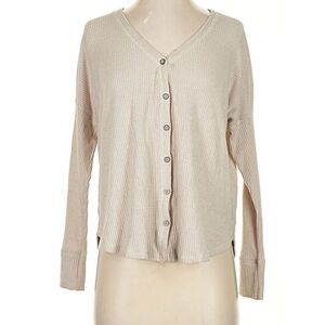 Abercrombie & Fitch Beige Ribbed Sweater